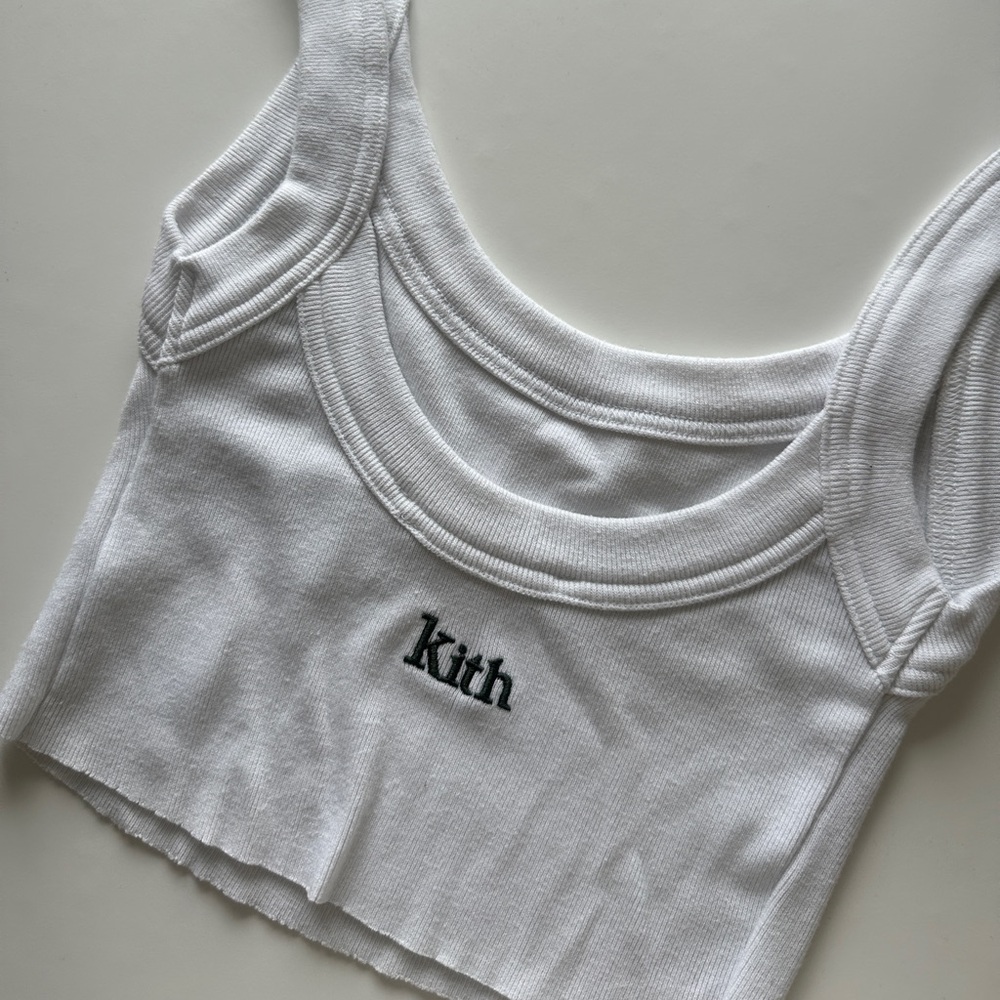 Kith White Crop Top